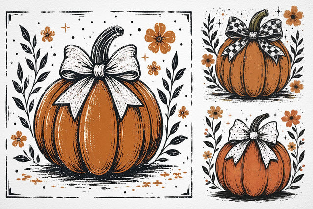 Floral Fall Pumpkin PNG, Fall Png, Fall Pumpkin Sublimation PNG, Thanksgiving Png, Autumn Png, Fall Shirt Png, Boho Png, Floral Fall png SVG DesignDestine 