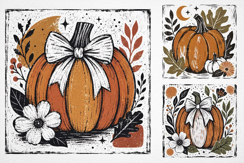 Floral Fall Pumpkin PNG, Fall Png, Fall Pumpkin Sublimation PNG, Thanksgiving Png, Autumn Png, Fall Shirt Png, Boho Png, Floral Fall png SVG DesignDestine 