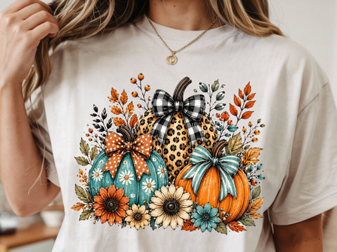 Floral Fall Pumpkin Png, Preppy Pumpkin Coquette Png, Brushstroke Pumpkin Spice Png, Glitter Pumpkin Png, Boho Autumn Flowers Png SVG DesignDestine 