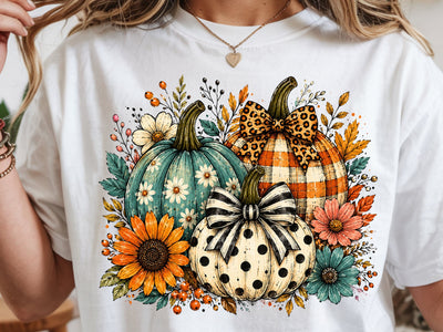 Floral Fall Pumpkin Png, Preppy Pumpkin Coquette Png, Brushstroke Pumpkin Spice Png, Glitter Pumpkin Png, Boho Autumn Flowers Png SVG DesignDestine 
