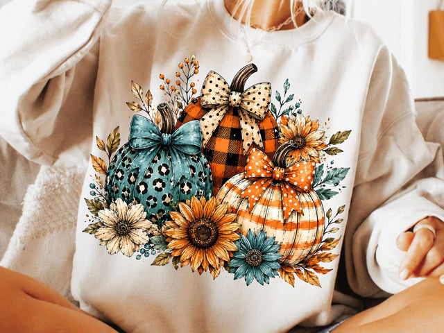 Floral Fall Pumpkin Png, Preppy Pumpkin Coquette Png, Brushstroke Pumpkin Spice Png, Glitter Pumpkin Png, Boho Autumn Flowers Png SVG DesignDestine 