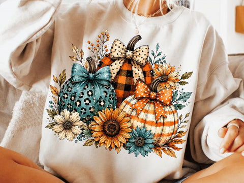 Floral Fall Pumpkin Png, Preppy Pumpkin Coquette Png, Brushstroke Pumpkin Spice Png, Glitter Pumpkin Png, Boho Autumn Flowers Png SVG DesignDestine 