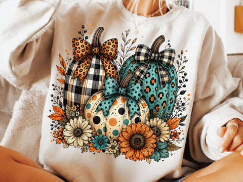 Floral Fall Pumpkin Png, Preppy Pumpkin Coquette Png, Brushstroke Pumpkin Spice Png, Glitter Pumpkin Png, Boho Autumn Flowers Png SVG DesignDestine 
