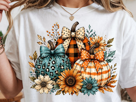Floral Fall Pumpkin Png, Preppy Pumpkin Coquette Png, Brushstroke Pumpkin Spice Png, Glitter Pumpkin Png, Boho Autumn Flowers Png SVG DesignDestine 