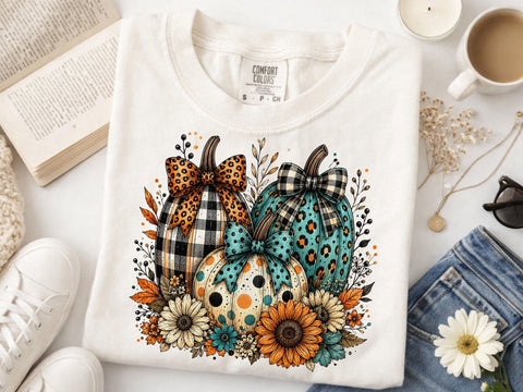 Floral Fall Pumpkin Png, Preppy Pumpkin Coquette Png, Brushstroke Pumpkin Spice Png, Glitter Pumpkin Png, Boho Autumn Flowers Png SVG DesignDestine 
