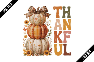 Floral Fall Thankful Pumpkin PNG Designs SVG shah alam 