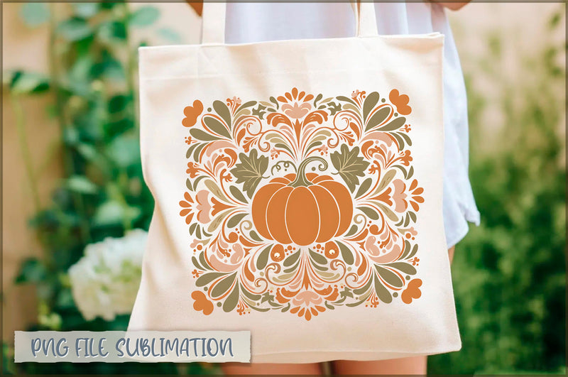 Floral Fall Tote Bag Sublimation Shetara Begum 