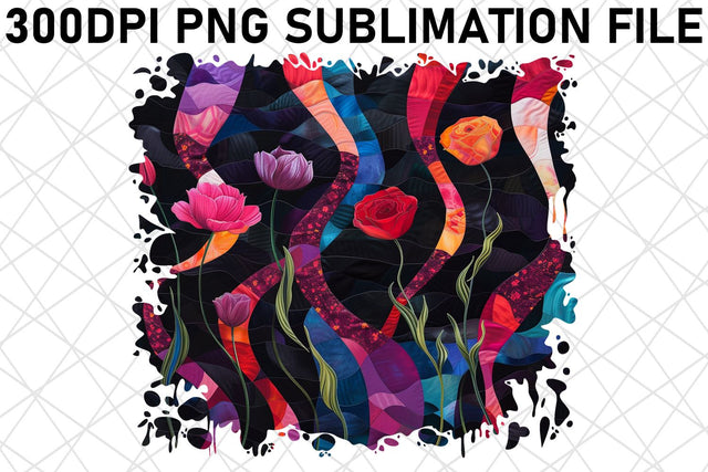 Floral Fantasy tshirt Sublimation Vibrant Color Sublimation afrosvg 