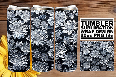 Floral Fantasy Tumbler Art: Spring Reverie Sublimation afrosvg 