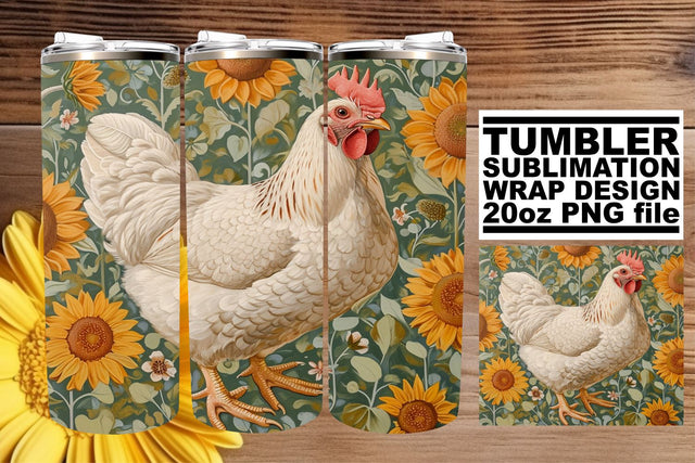 Floral Farm Favorites Tumbler Sublimation - 20oz Sublimation afrosvg 