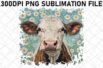 Floral Farmyard Critter Sublimation PNG Sublimation afrosvg 