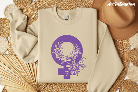 Floral Female Gender Symbol Svg, Happy Women's Day Svg, Happy International Women's Day Svg SVG Artinrhythm shop 
