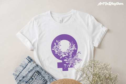 Floral Female Gender Symbol Svg, Happy Women's Day Svg, Happy International Women's Day Svg SVG Artinrhythm shop 