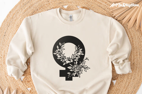 Floral Female Gender Symbol Svg, Happy Women's Day Svg, Happy International Women's Day Svg SVG Artinrhythm shop 