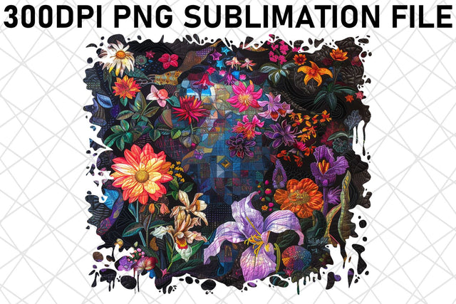 Floral Flourish tshirt Vibrant Color Sublimation afrosvg 