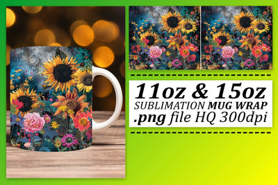 Floral Flow Cup Sublimation Sublimation afrosvg 