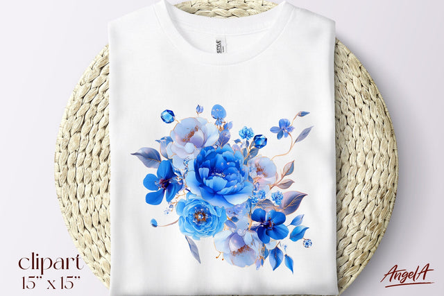 Floral flue clipart, bouquet of flowers clipart, peonies PNG Sublimation Angelina Semenova 