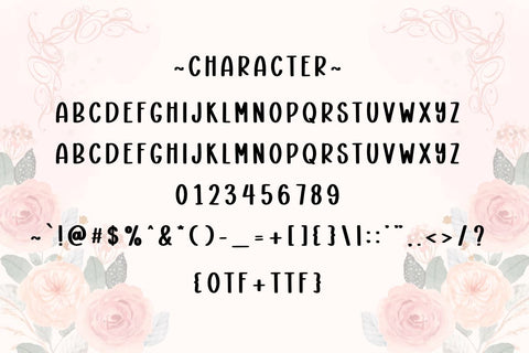 Floral Forest Font Masyafi Studio 