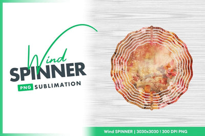 Floral grunge background with wind spinner motif Sublimation Regulrcrative 