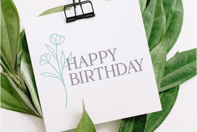 Floral Happy Birthday SVG RFCreative 