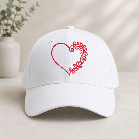Floral Heart Outline Machine Embroidery Design Romantic Vine Heart Embroidery File Embroidery/Applique DESIGNS PatternFeed8 