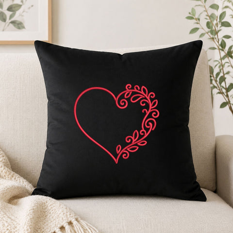 Floral Heart Outline Machine Embroidery Design Romantic Vine Heart Embroidery File Embroidery/Applique DESIGNS PatternFeed8 