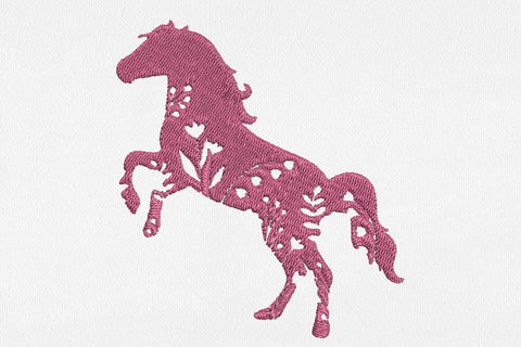 Floral Horse for Machine Embroidery Embroidery/Applique DESIGNS SvgOcean 