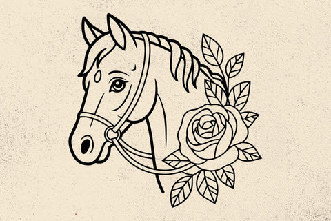 Floral horseshoe, Flowers, Ranch, Horse riding, Svg files for cricut and silhouette SVG DesignDestine 