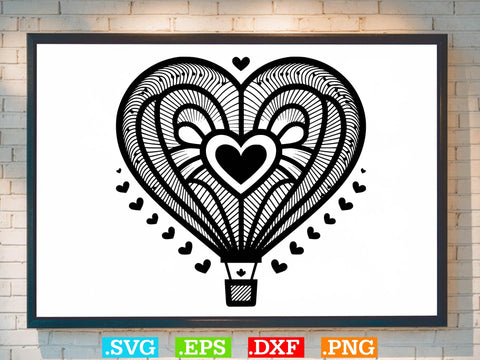 Floral Hot Air Balloon Svg Bundle, Hot Air Balloons Clip Art SVG Creativeart88 