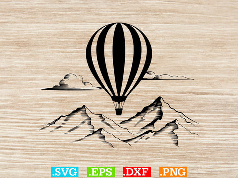Floral Hot Air Balloon Svg Bundle, Hot Air Balloons Clip Art SVG Creativeart88 