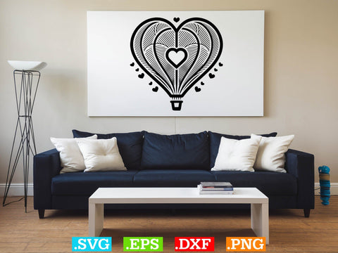 Floral Hot Air Balloon Svg Bundle, Hot Air Balloons Clip Art SVG Creativeart88 