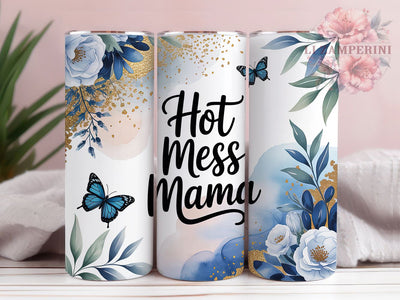 Floral Hot Mess Mama Tumbler, Floral Mama Tumbler, Hot Mess 20oz Wrap, Sublimation Design, Stylish Gift Idea, Funny Mom Wrap, Floral Hot Mess Tumbler Sublimation Li Zamperini 