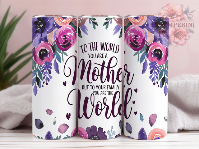 Floral Inspirational Mom Tumbler, Motherhood Quote Cup, Inspirational Mom Wrap, 20oz Mother’s Day Tumbler, Loving Mom Sublimation PNG, Elegant Mom Gift Design, Mom Life Tumbler Sublimation Li Zamperini 