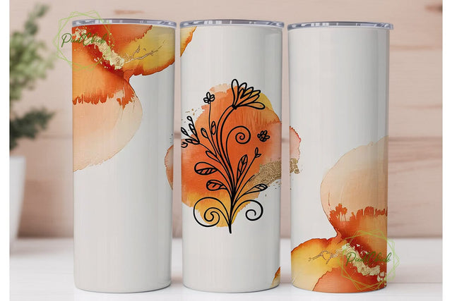 Floral Inspirational Quote Tumbler Wrap Sublimation PixelChick 