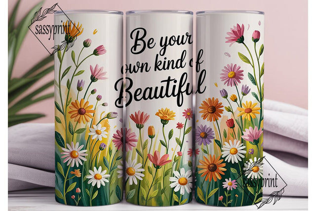 Floral Inspirational Tumbler Wrap Sublimation sassyprint 