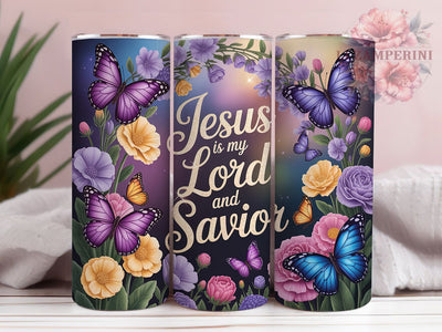 Floral Jesus Butterfly Tumbler, Easter Butterfly Tumbler, Lord and Savior Wrap, Stylish 20oz Wrap, Sublimation Design, Trendy Gift Idea, Inspirational Christian Tumbler Sublimation Li Zamperini 