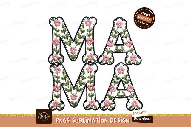 Floral Mama Design Sublimation Png Clipart Sublimation Designangry 