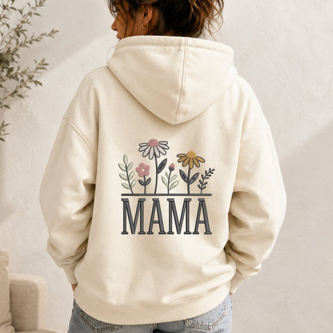 Floral Mama Embroidery Design – Wildflower Mom Machine Embroidery File, Botanical Mother’s Day Flower Design Embroidery/Applique DESIGNS PatternFeed8 