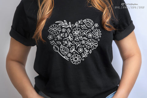 Floral Mama Heart Svg, Mama Svg, Mother's Day Svg, Heart Svg SVG Artinrhythm shop 