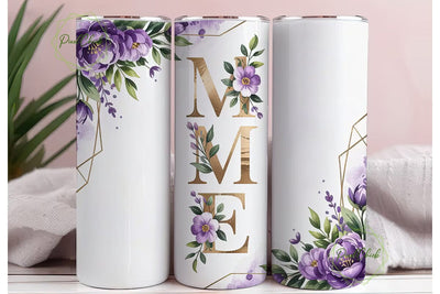 Floral Meme 20oz Tumbler Wrap Sublimation PixelChick 
