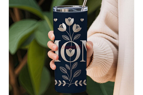 Floral Mom 20oz Tumbler Design Sublimation DesignSVG 