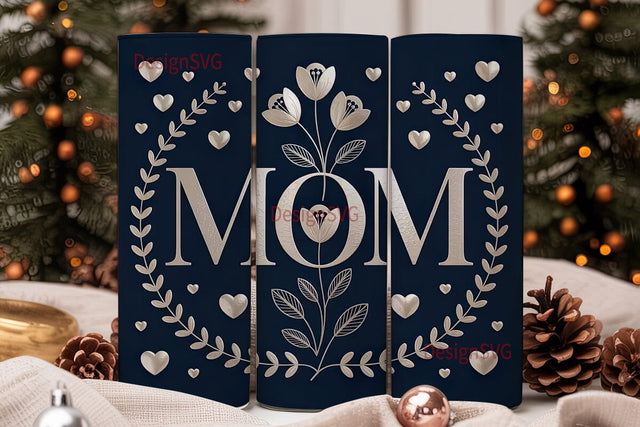 Floral Mom 20oz Tumbler Design Sublimation DesignSVG 