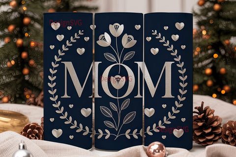 Floral Mom 20oz Tumbler Design Sublimation DesignSVG 