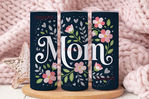 Floral Mom 20oz Tumbler Design Sublimation DesignSVG 
