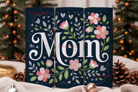Floral Mom 20oz Tumbler Design Sublimation DesignSVG 