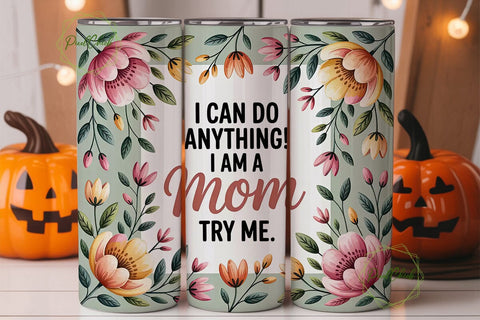 Floral Mom Tumbler Wrap 20oz Sublimation PixelChick 