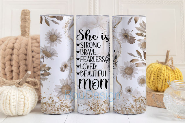 Floral Mom Tumbler Wrap, Boho Tumbler Wrap, 20oz Skinny Sublimation Design, Mothers Day Floral PNG, Boho Flower, Gift For Mom, Mother's Day Sublimation BouDesign 
