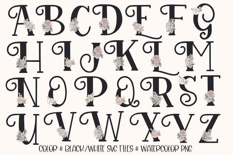 Monogram SVG Bundle, Doodle Letters Monogram Fonts, Doodle Letters PNG ...