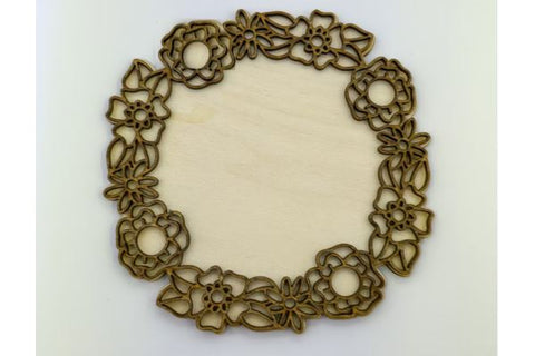 Floral Monogram Layered Sign Bundle Laser SVG File SVG Crafting With Brenna 