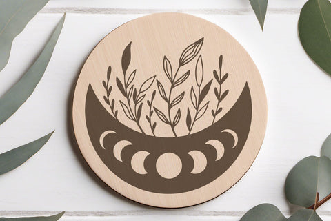 Floral Moon SVG Bundle | Boho Celestial Cut Files SVG Tafti Art 